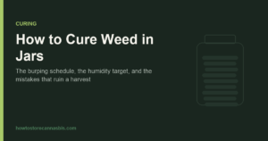 How to cure weed in jars guide