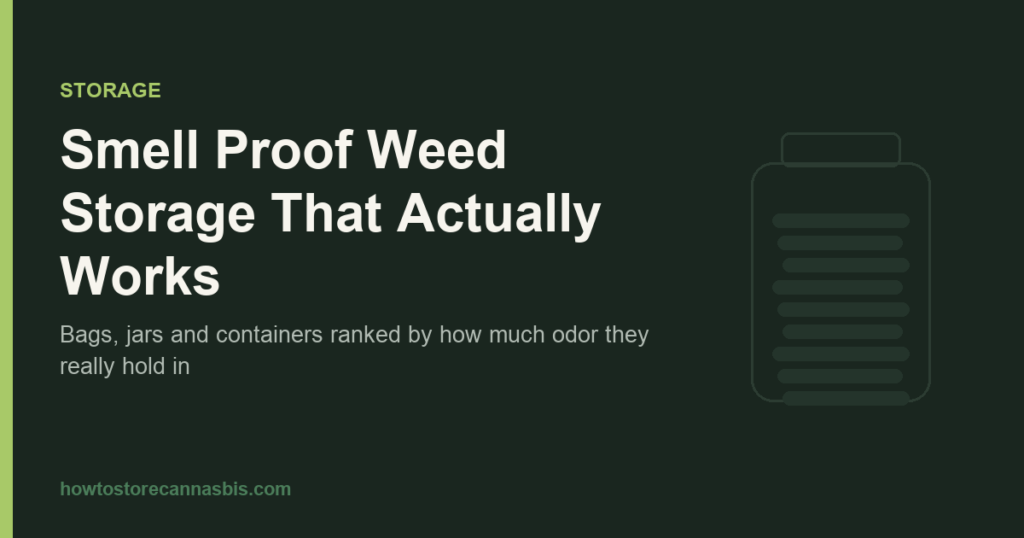 Smell proof weed storage containers guide