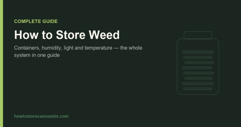 How to Store Weed: The Complete Guide
