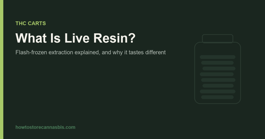 What Is Live Resin? Flash-Frozen Extraction Explained